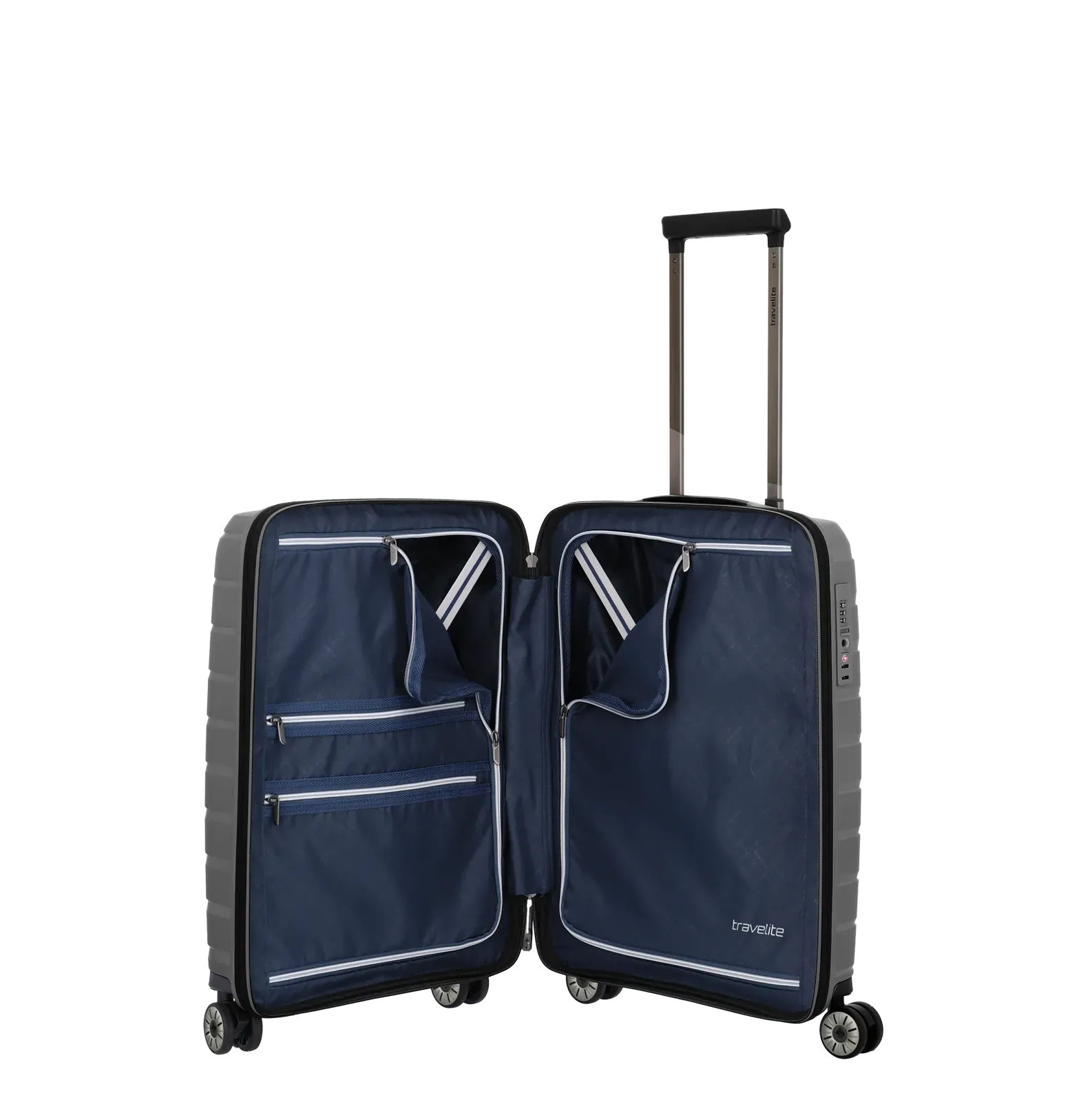 Travelite hall käsipagasi kohver — polüpropüleen, 37L, 2.7 kg (vaade 6) — 37L