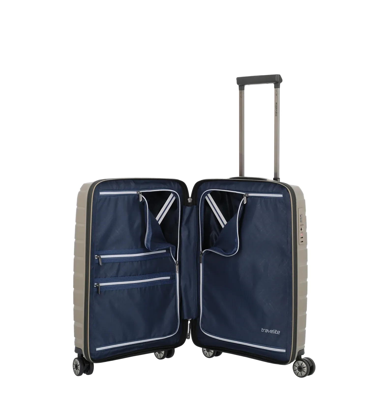 Travelite šampanja käsipagasi kohver — polüpropüleen, 37L, 2.7 kg (vaade 6) — 37L