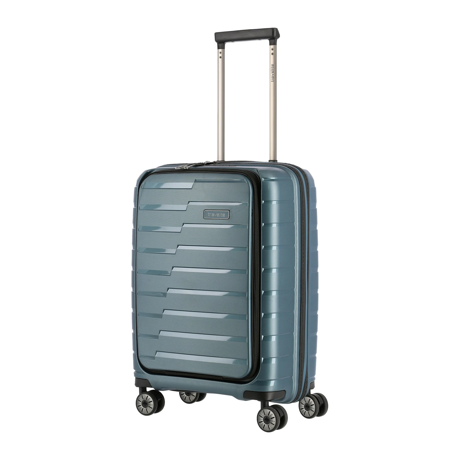 Travelite TL-AIRBASE-FP sinine käsipagasi kohver — polüpropüleen, 43L, 2.6 kg (vaade 2) — 43L