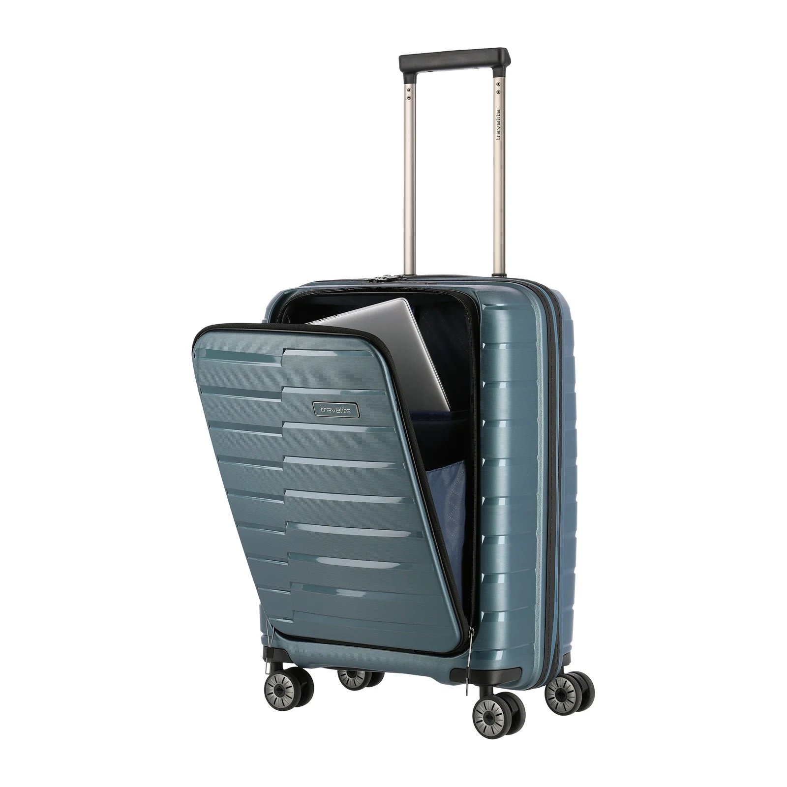 Travelite TL-AIRBASE-FP sinine käsipagasi kohver — polüpropüleen, 43L, 2.6 kg (vaade 7) — 43L