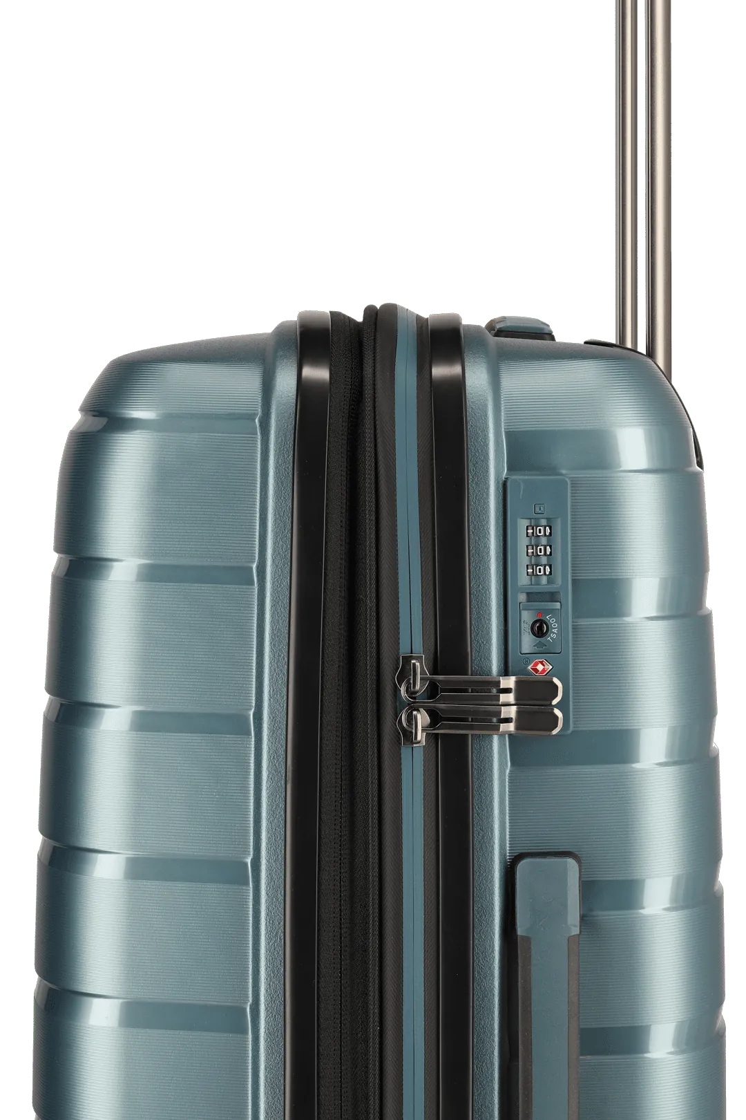 Travelite sinine keskmine reisikohver — polüpropüleen, 3.2 kg (vaade 6) — 71/82liters