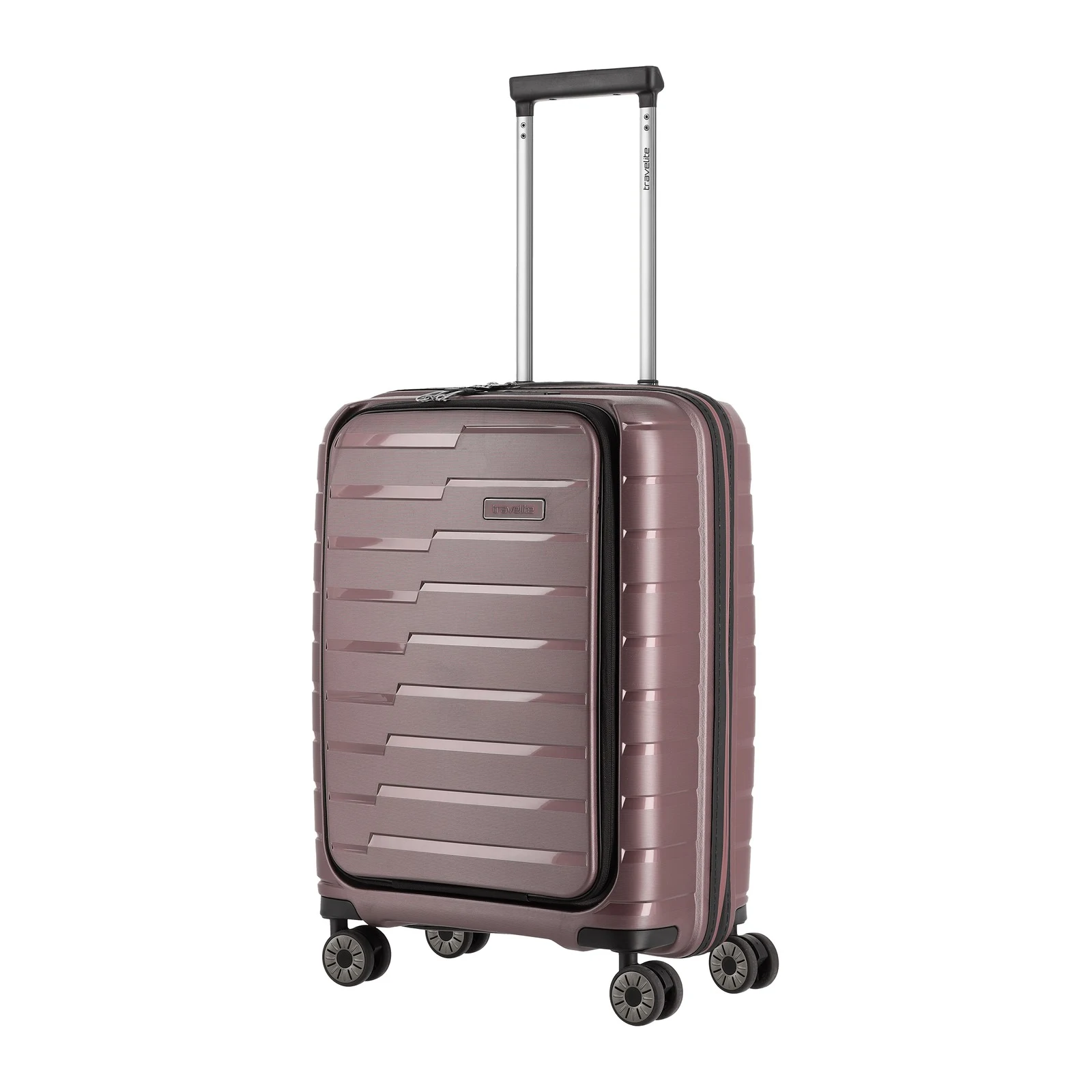 Travelite TL-AIRBASE-FP roosa käsipagasi kohver — polüpropüleen, 43L, 2.6 kg (vaade 2) — 43L