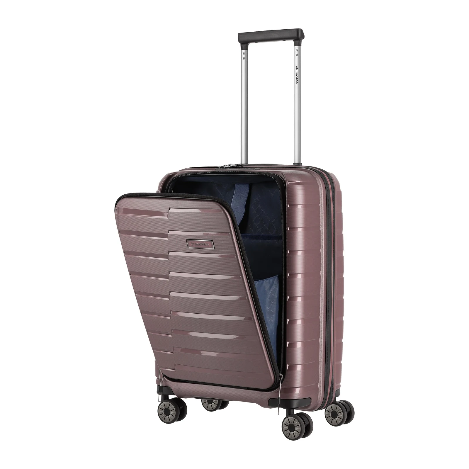 Travelite TL-AIRBASE-FP roosa käsipagasi kohver — polüpropüleen, 43L, 2.6 kg (vaade 7) — 43L