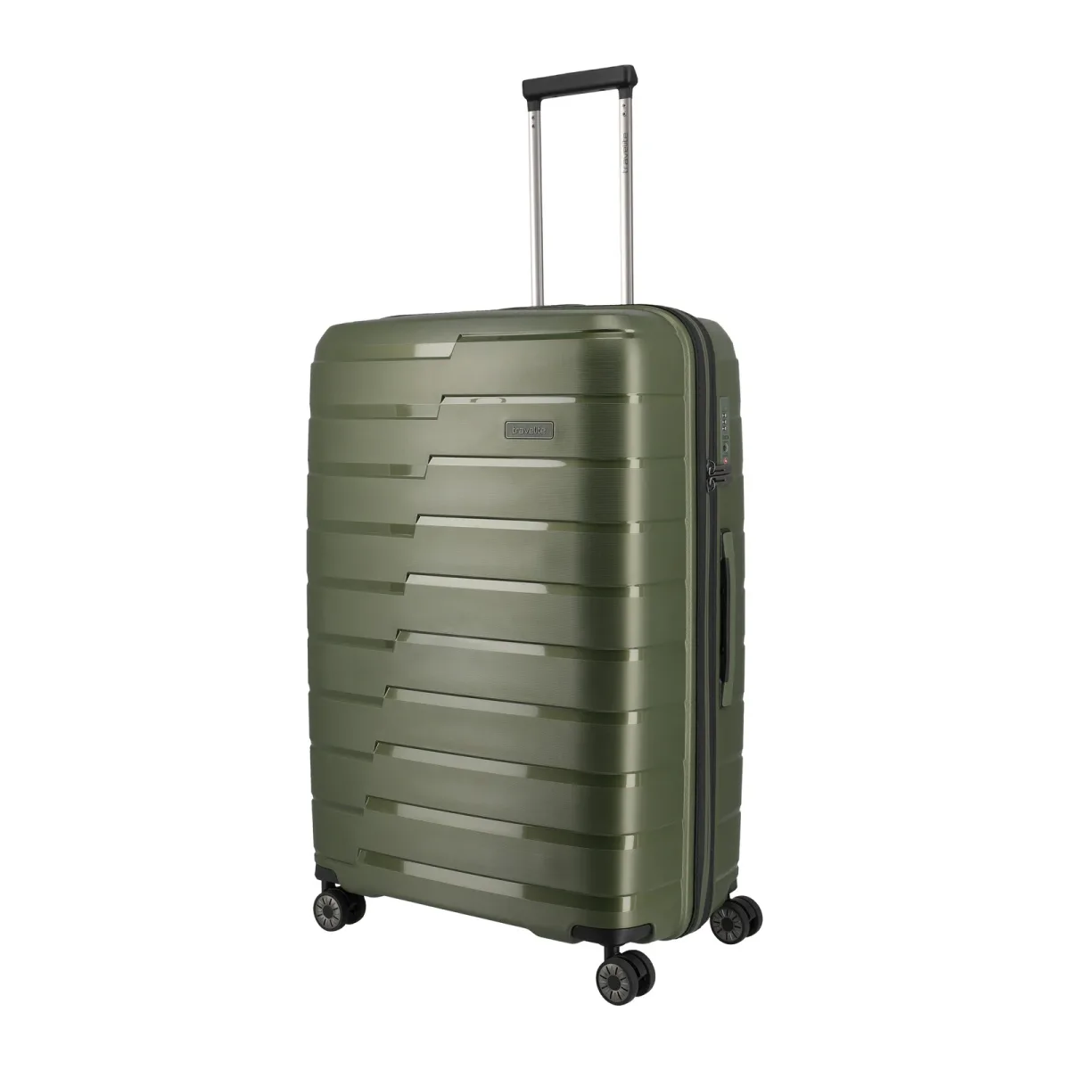 Travelite TL-AIRBASE roheline suur reisikohver — polüpropüleen, 105L, 3.5 kg (vaade 2)