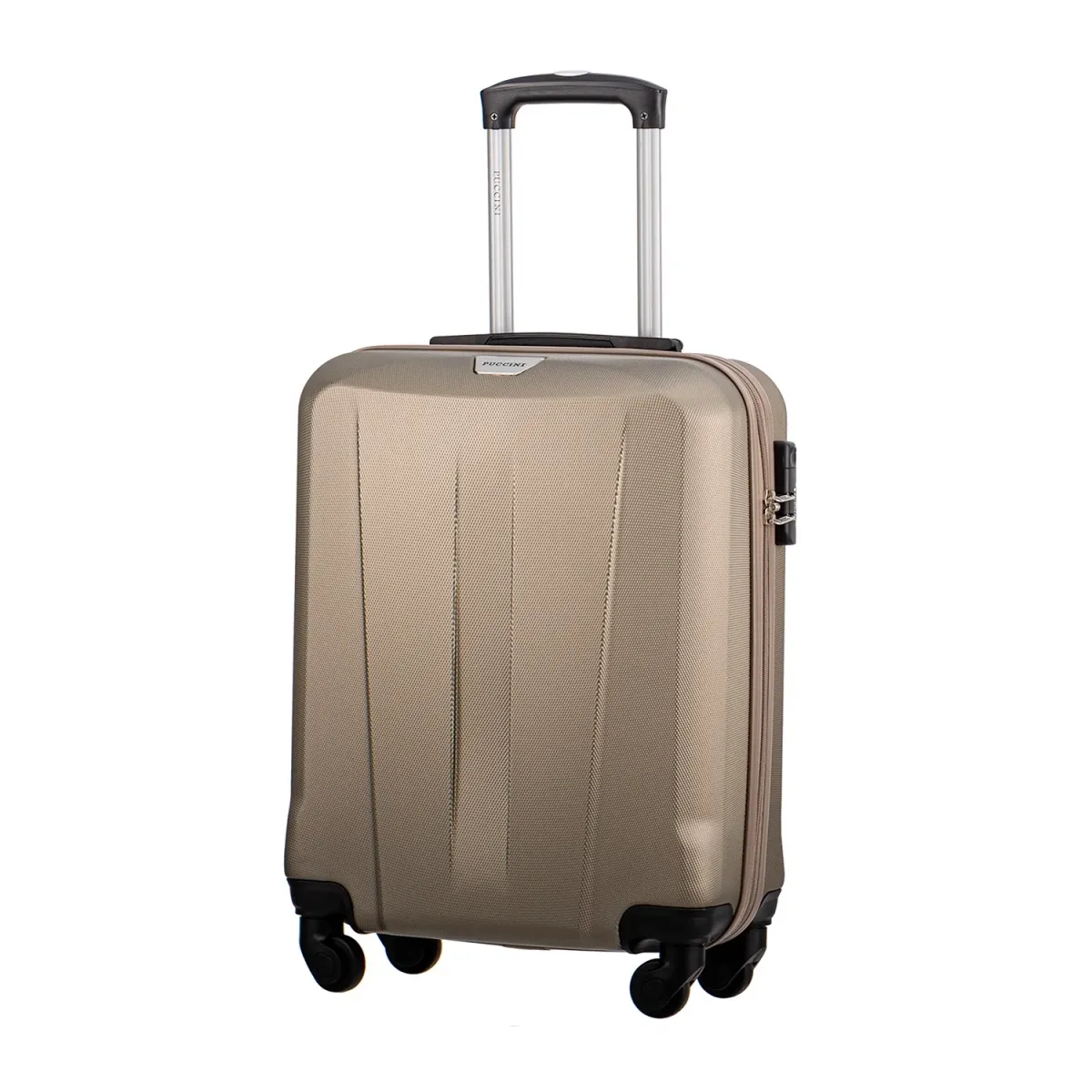 Puccini ABS03C6 šampanja käsipagasi kohver — ABS, 36L, 2.7 kg