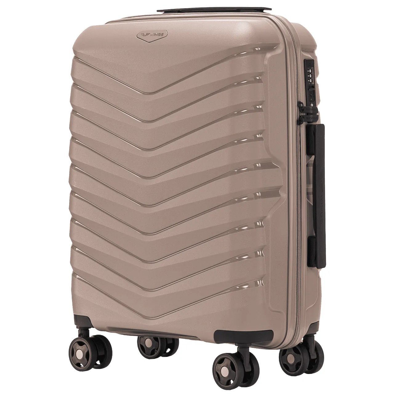Wings PHX01 šampanja käsipagasi kohver — Polüpropüleen, 39L, 2.5 kg