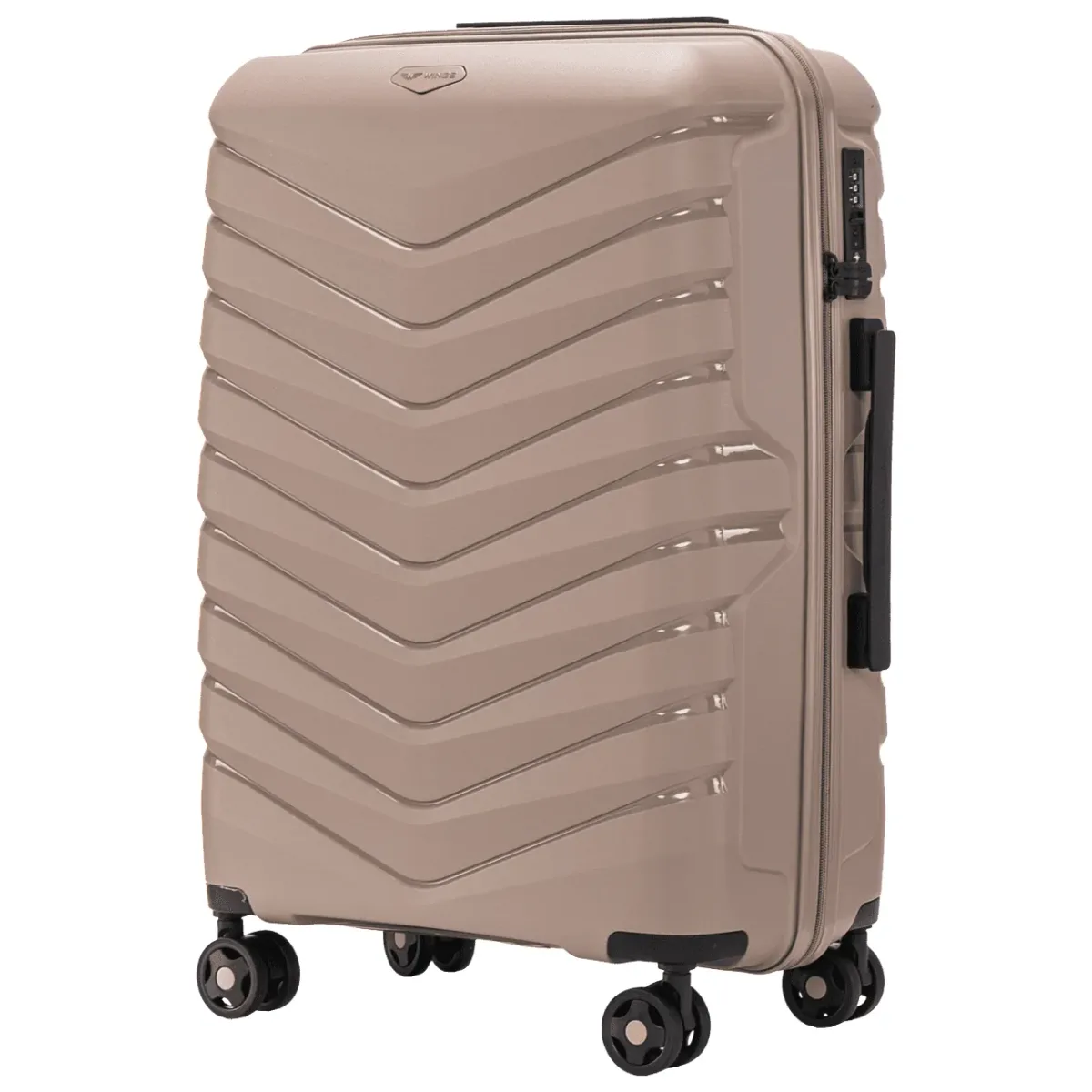 Wings PHX01 šampanja keskmine reisikohver — Polüpropüleen, 63L, 3 kg