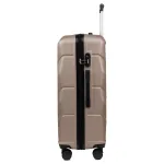 Voyo SK170 šampanja suur reisikohver — ABS, 97L, 3.8 kg (küljelt)