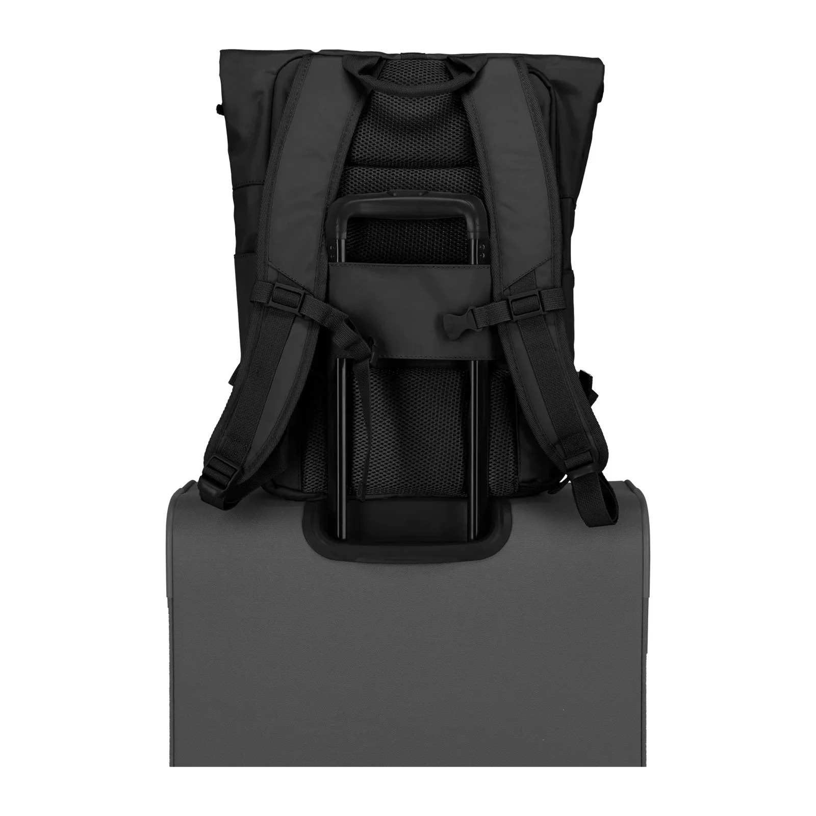 Travelite TL-BASICS-ROLLUP must seljakott — polüester, 35L, 0.8 kg (vaade 6) — 35L