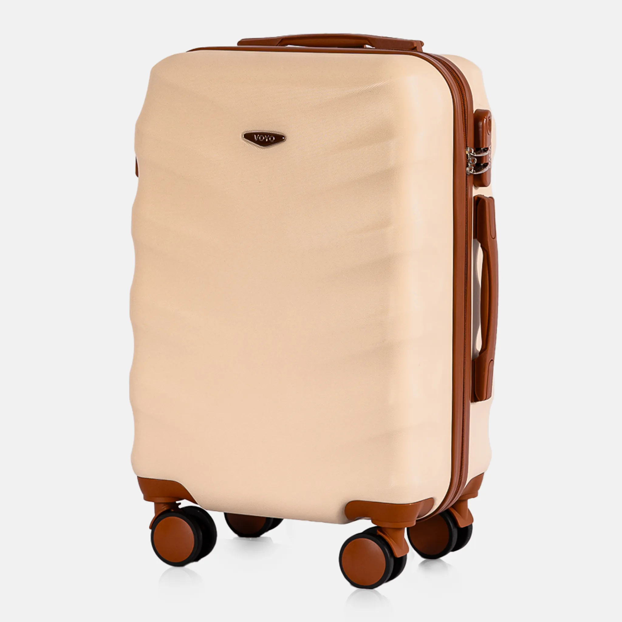 Voyo FJ140 beež käsipagasi kohver — ABS-plastik, 39L, 2.8 kg
