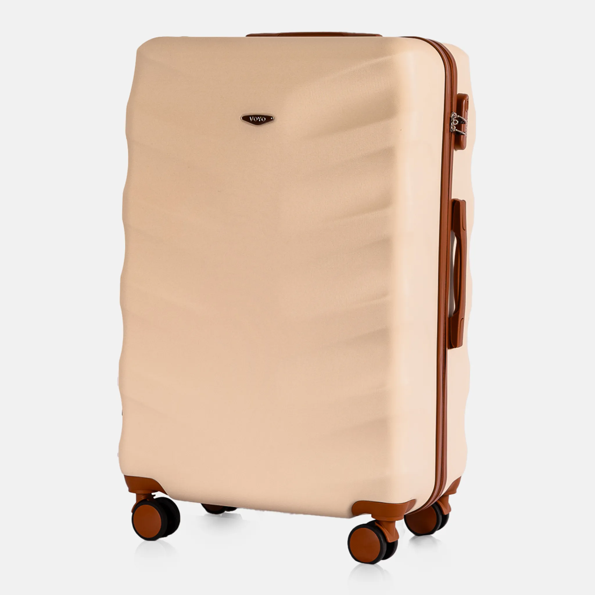 Voyo FJ140 beež suur reisikohver — ABS-plastik, 102L, 4.3 kg