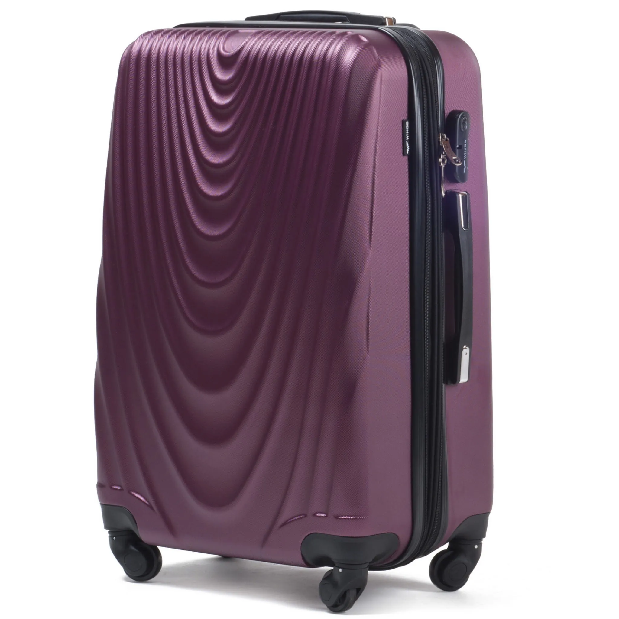 Wings 304 Burgundia keskmine reisikohver — ABS, 63L, 3.2 kg