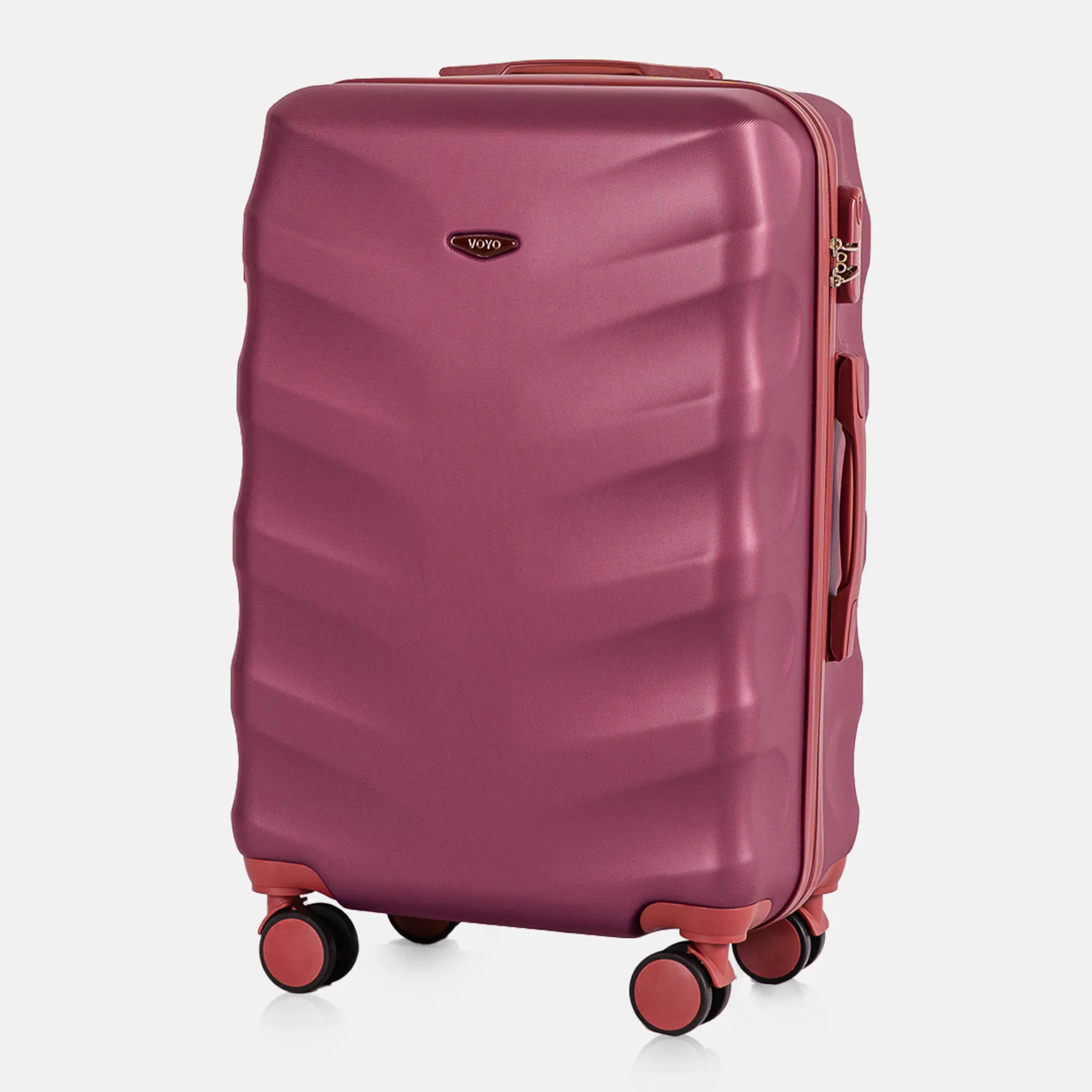 Voyo FJ140 Burgundia keskmine reisikohver — ABS-plastik, 66L, 3.3 kg