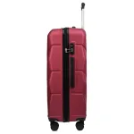 Voyo SK170 Burgundia suur reisikohver — ABS, 97L, 3.8 kg (küljelt)