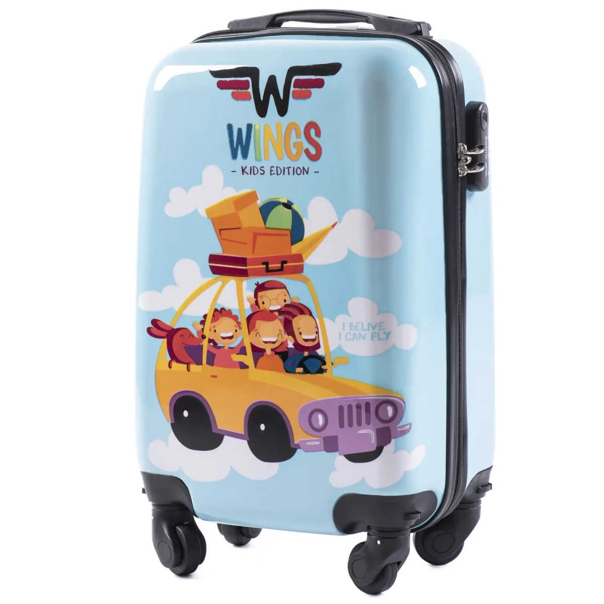 Wings PC-KD01 helesinine mini käsipagasi kohver — Polükarbonaat, 28L, 2.5 kg