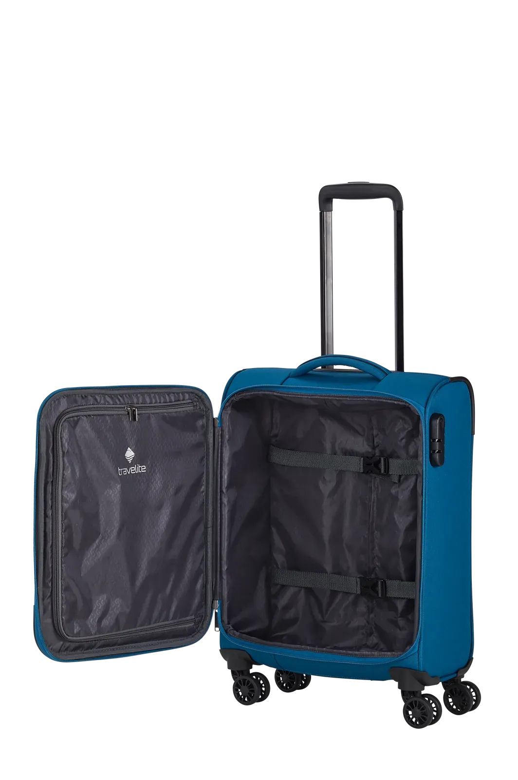 Travelite sinine käsipagasi kohver — tekstiil, 34L, 2.4 kg (vaade 9) — 34L