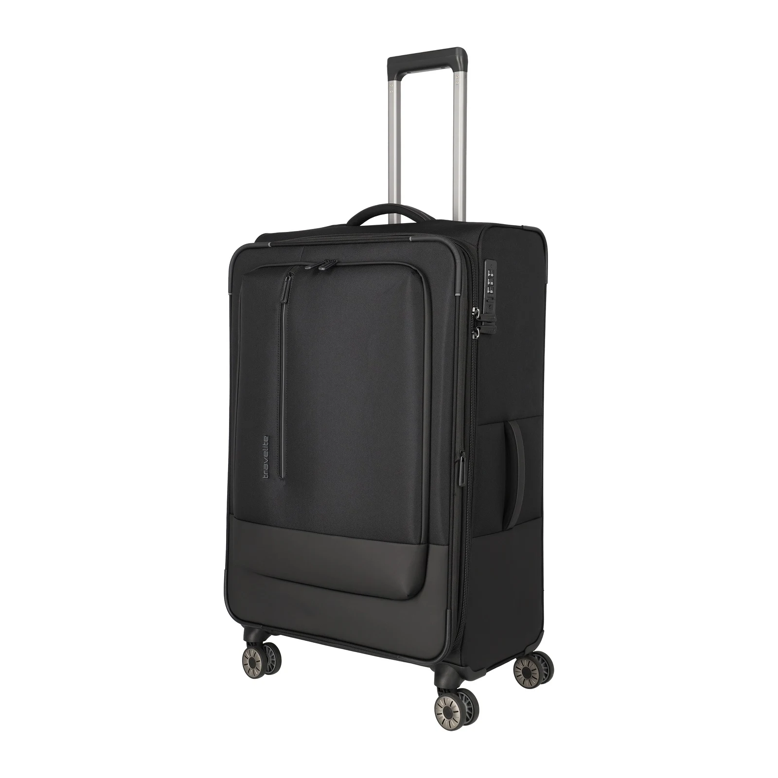 Travelite TL-CROSSLITE must suur reisikohver — polüester, 88/93L, 3.5 kg (vaade 2) — 88/93L