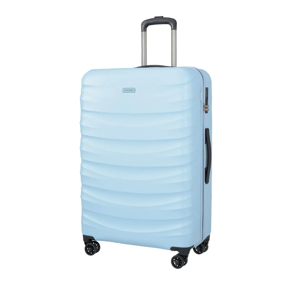 Puccini PC032A7B helesinine suur reisikohver — Polükarbonaat, 89L, 4 kg