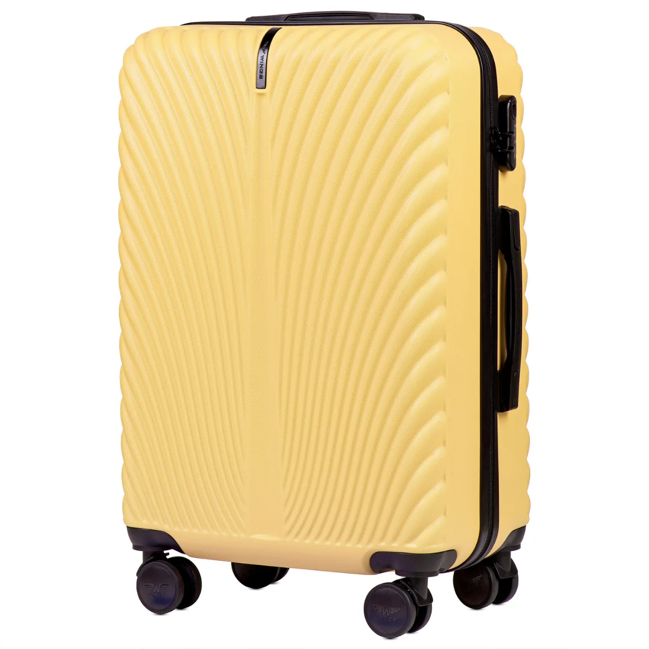 Wings SN120-5 Kollane keskmine reisikohver — ABS, 63L, 3.2 kg