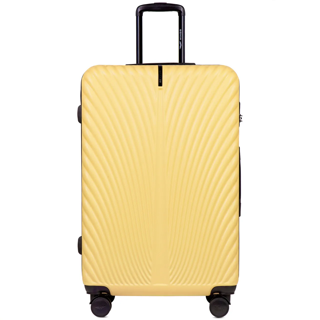 Wings SN120-5 Kollane suur reisikohver — ABS, 97L, 3.8 kg (vaade 2)