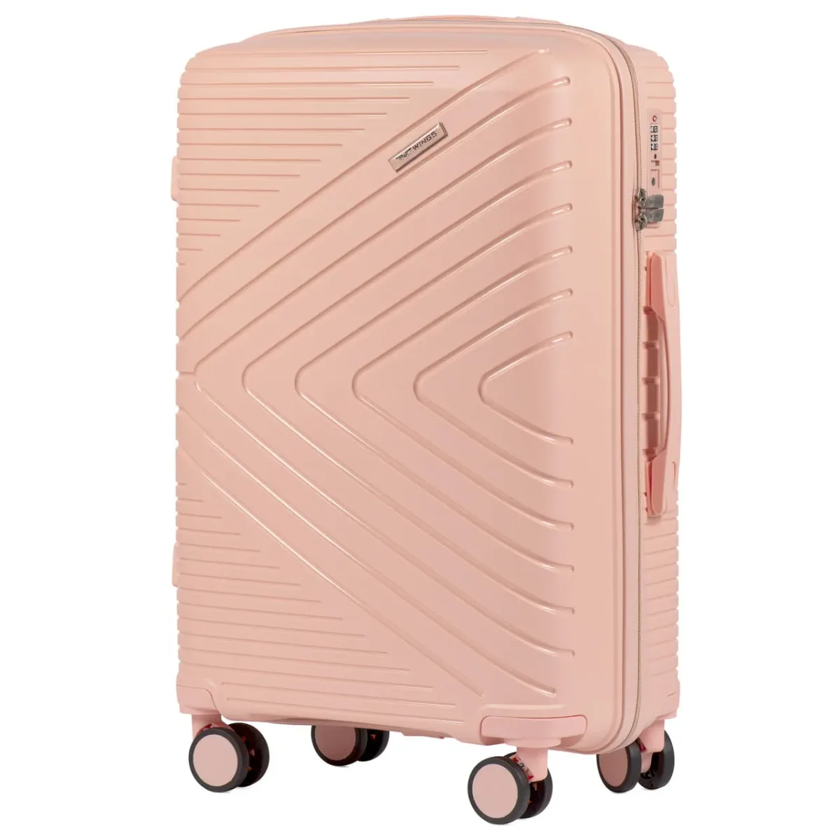 Wings DQ181-05 Korall keskmine reisikohver — Polüpropüleen, 63L, 3.3 kg
