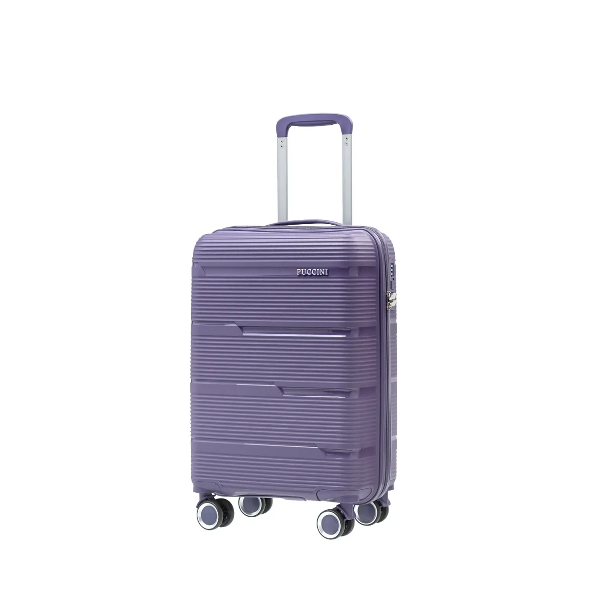 Puccini PP023C7D lilla käsipagasi kohver — Polüpropüleen, 36L, 2.6 kg