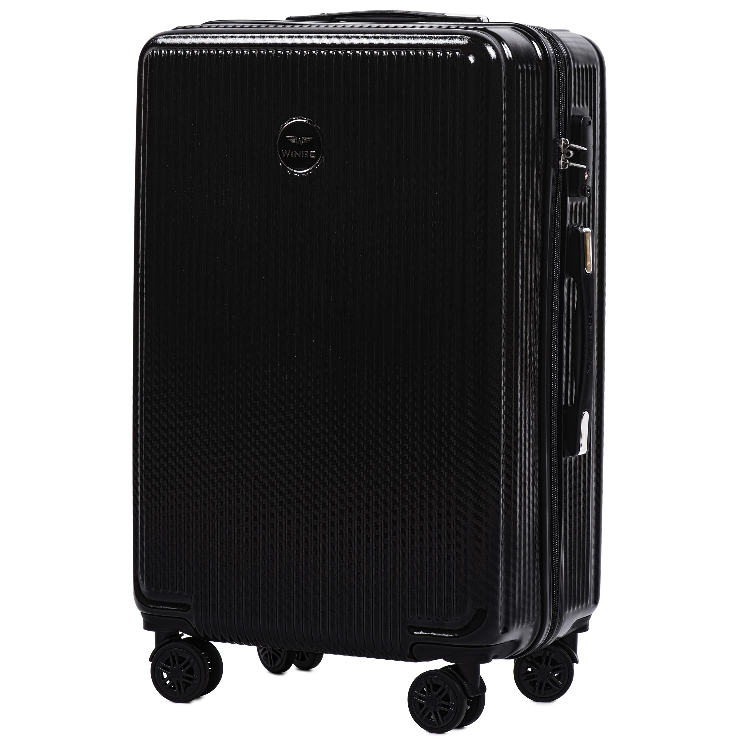 Wings PC565 must keskmine reisikohver — Polükarbonaat, 63L, 3.3 kg