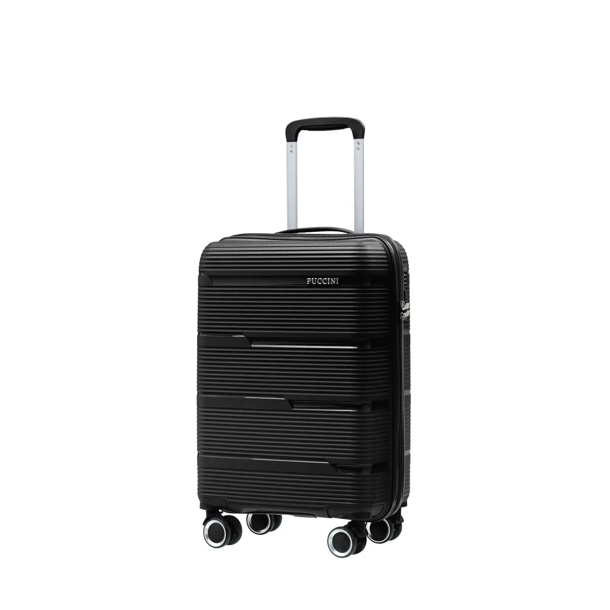 Puccini PP023C1 must käsipagasi kohver — Polüpropüleen, 36L, 2.6 kg