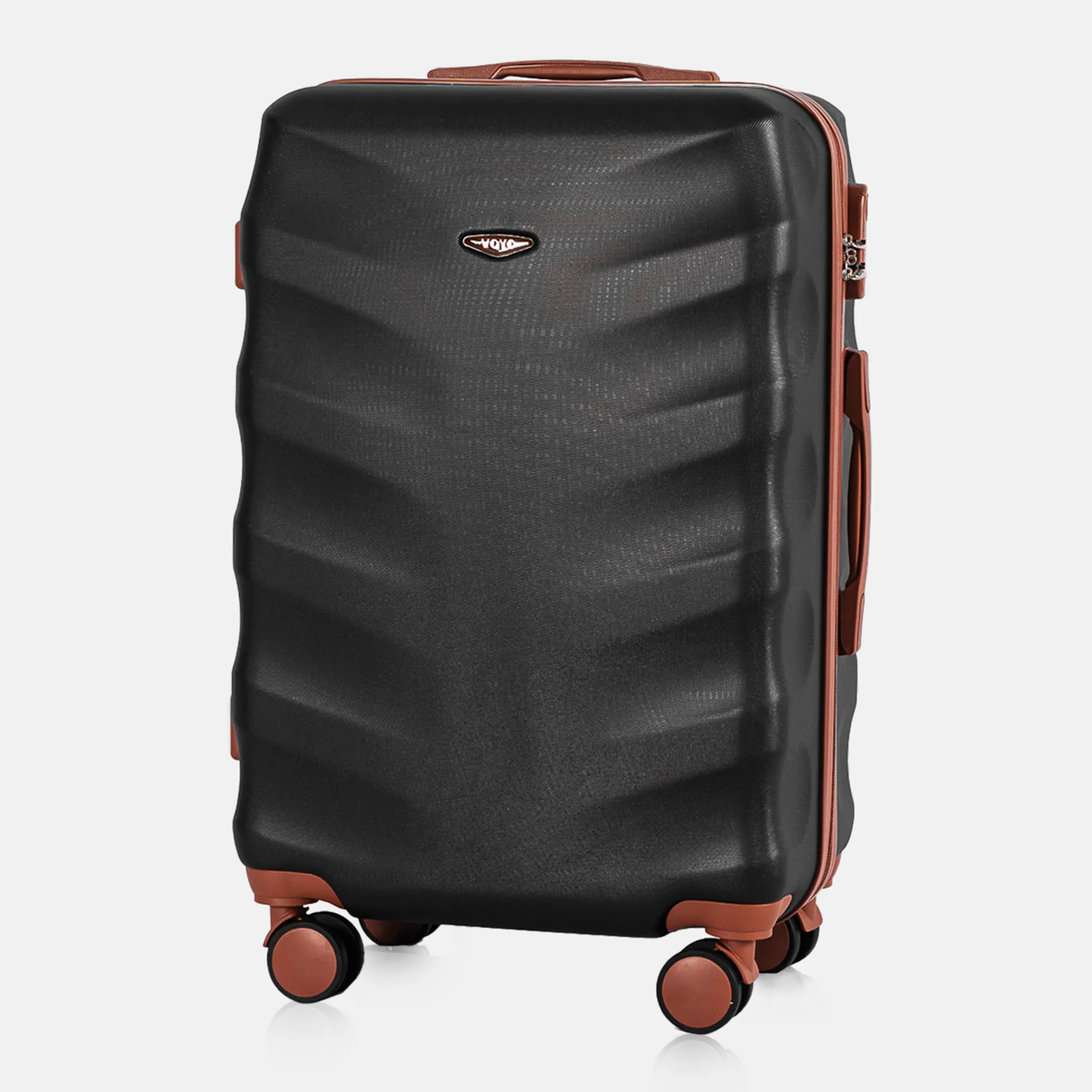 Voyo FJ140 must keskmine reisikohver — ABS-plastik, 66L, 3.3 kg
