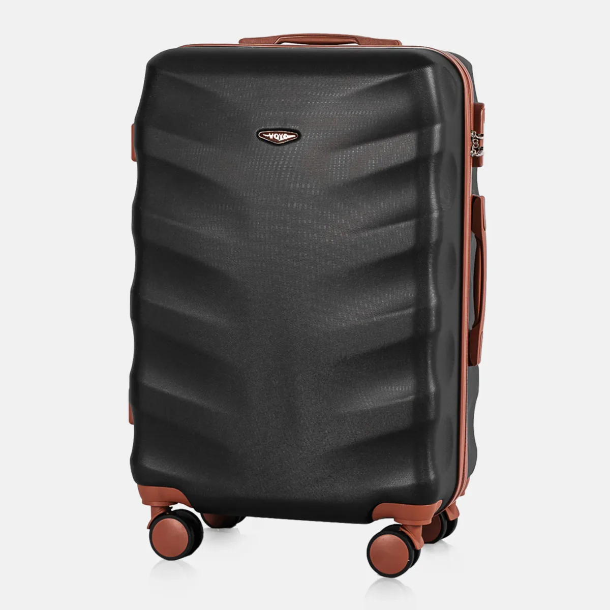 Voyo FJ140 must keskmine reisikohver — ABS-plastik, 66L, 3.3 kg