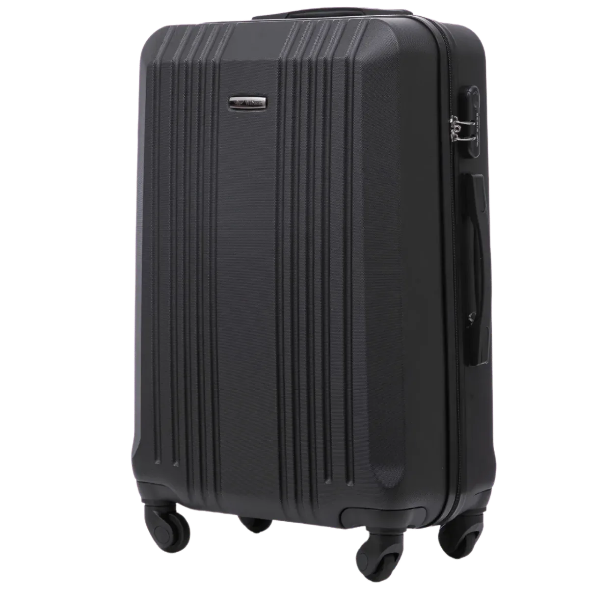 Wings KST01 must keskmine reisikohver — ABS-plastik, 63L, 3.2 kg
