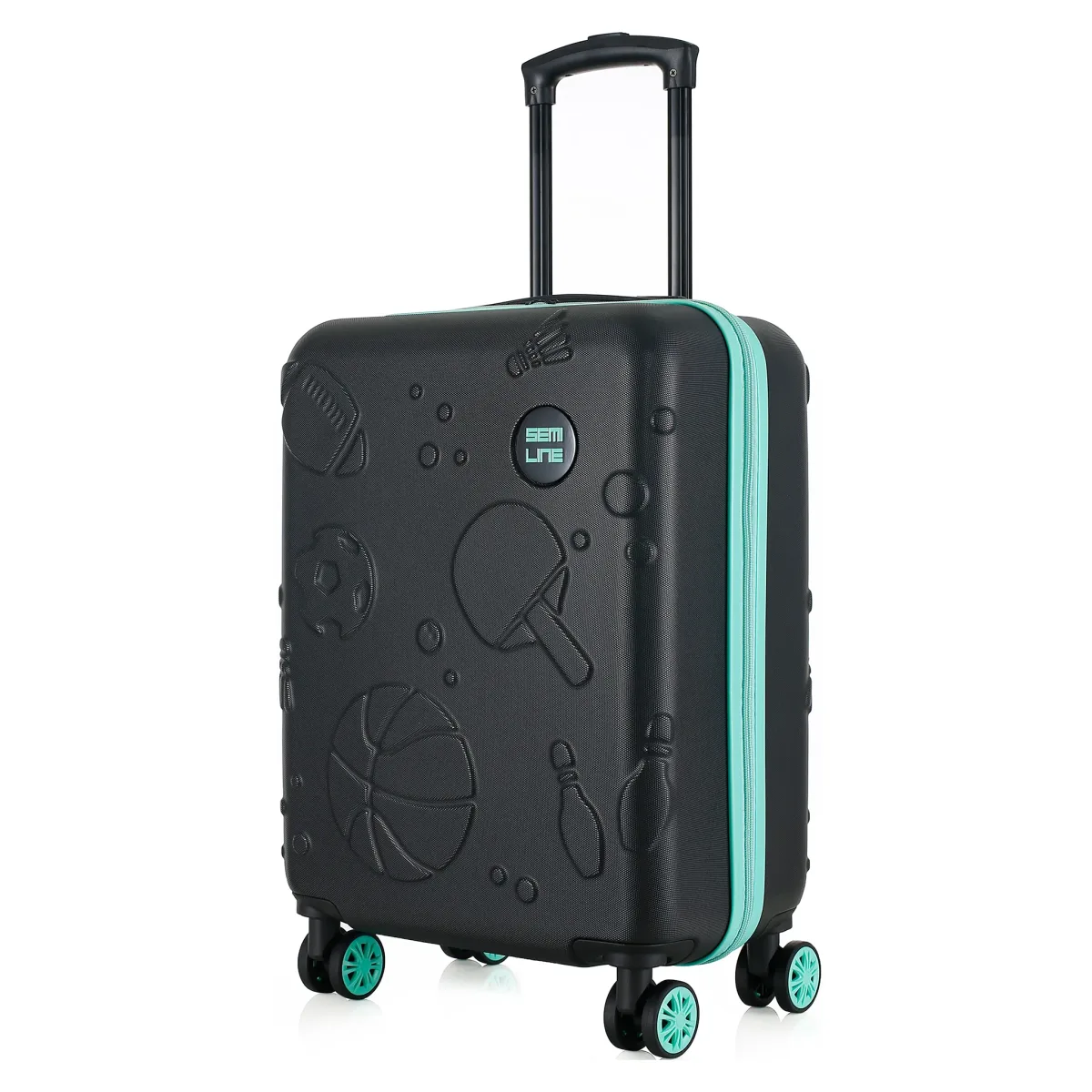 Semi Line must laste reisikohver — ABS-plastik, 34L, 2.5 kg