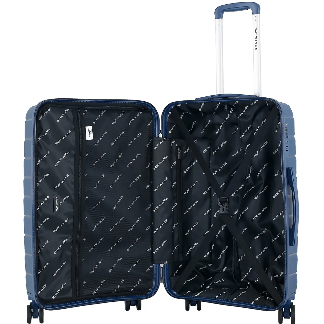 Wings MUR01 must keskmine reisikohver — polüpropüleen, 64L, 3.2 kg (vaade 5)