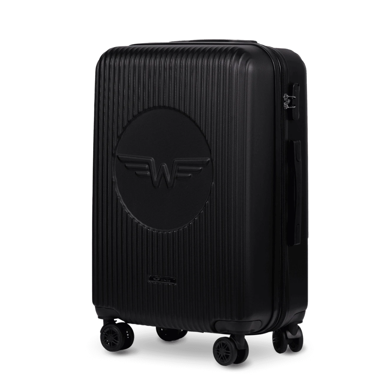 Wings SWL03 must keskmine reisikohver — ABS-plastik, 63L, 3.2 kg