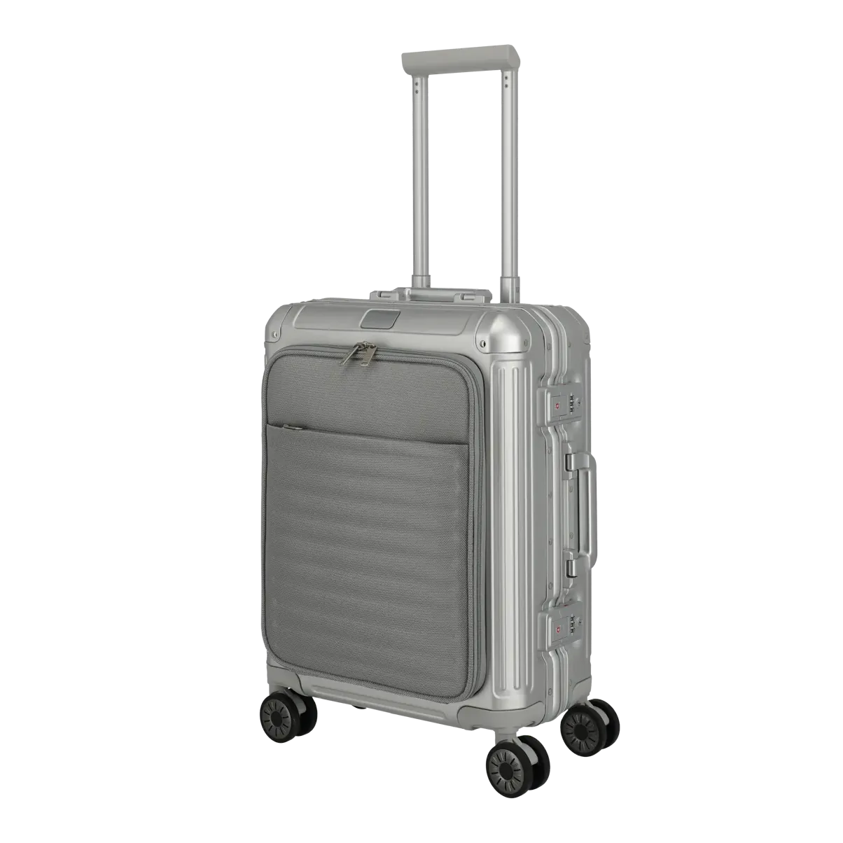 Travelite hõbedane käsipagasi kohver — Alumiinium, 41L, 4.6 kg — 41L