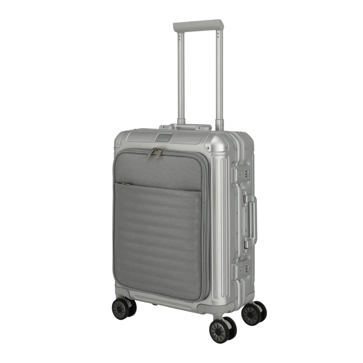 Travelite hõbedane käsipagasi kohver — Alumiinium, 41L, 4.6 kg