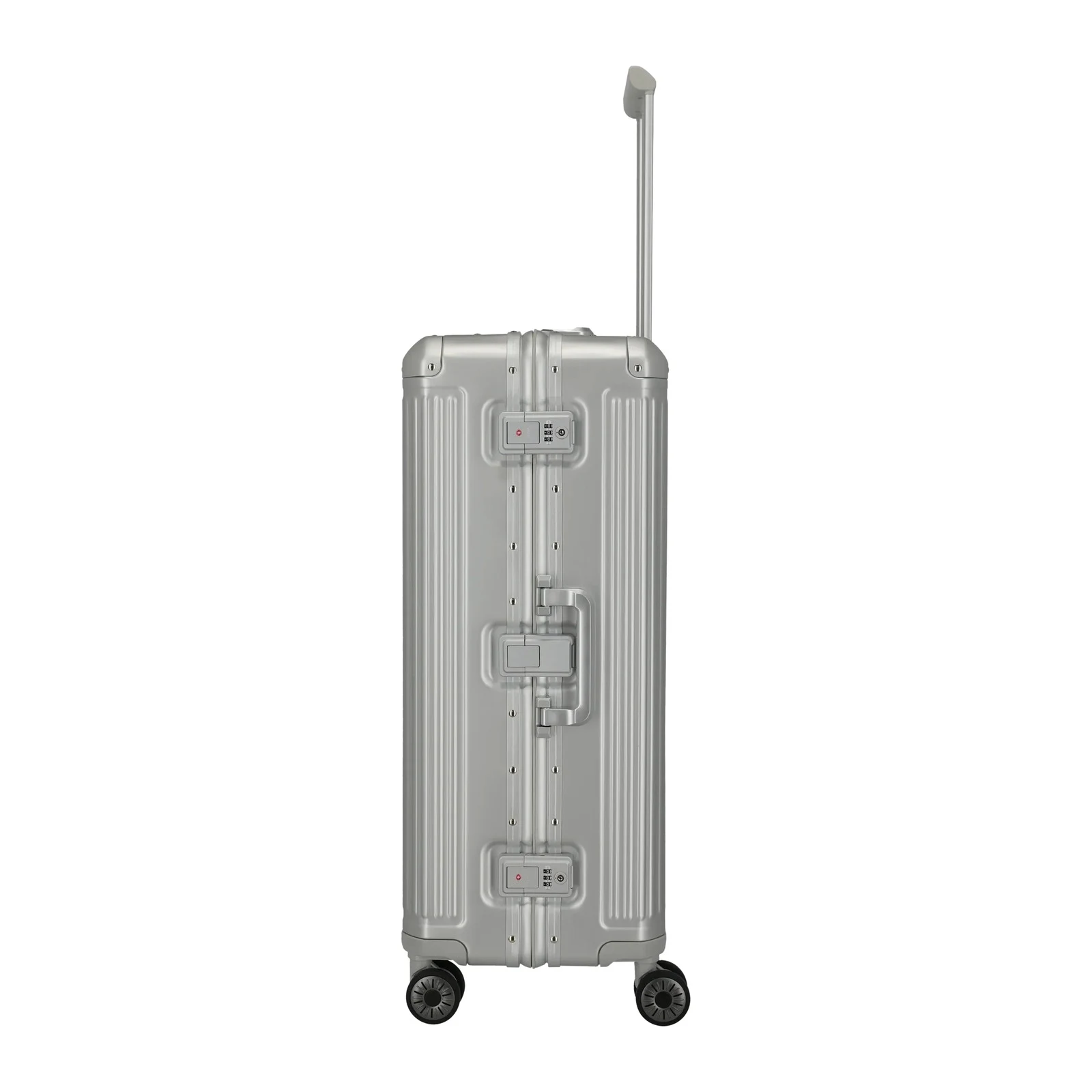 Travelite hõbedane suur reisikohver — Alumiinium, 100L, 6.7 kg (vaade 4) — 100L