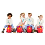 Trunki punane laste reisikohver — Polüpropüleen, 18L, 1.7 kg (vaade 4)
