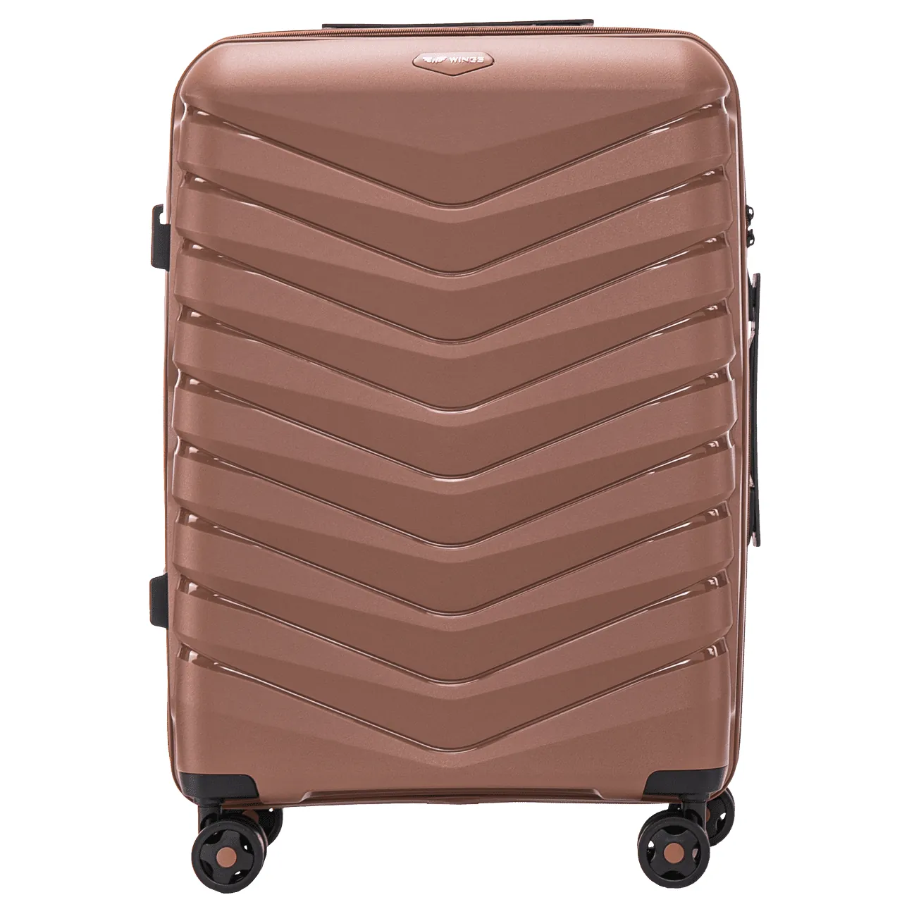 Wings PHX01 pruun keskmine reisikohver — Polüpropüleen, 63L, 3 kg (vaade 2)