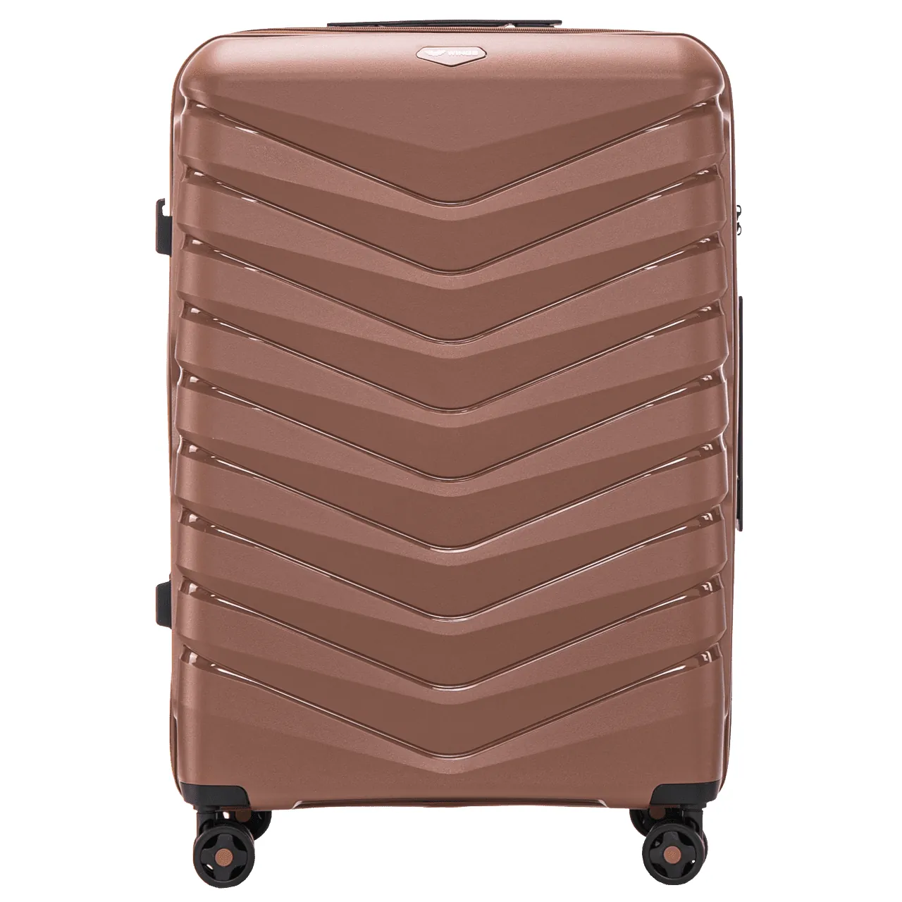 Wings PHX01 pruun suur reisikohver — Polüpropüleen, 96L, 4 kg (vaade 2)