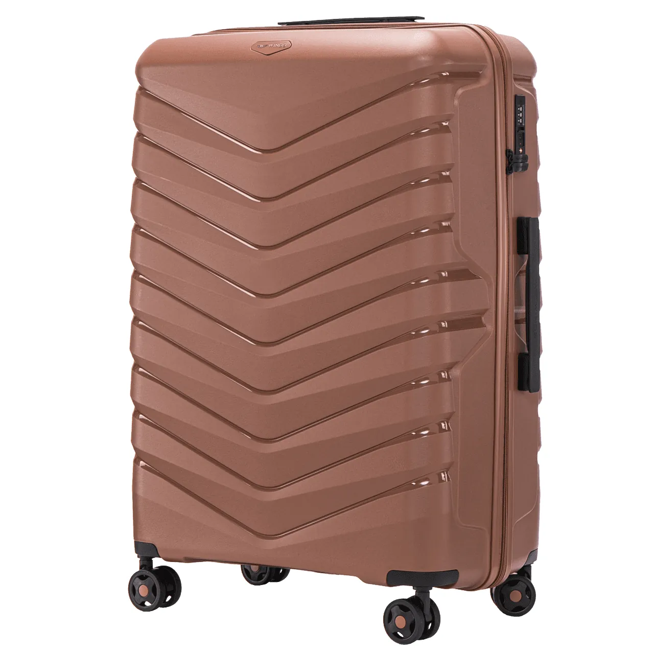 Wings PHX01 pruun suur reisikohver — Polüpropüleen, 96L, 4 kg