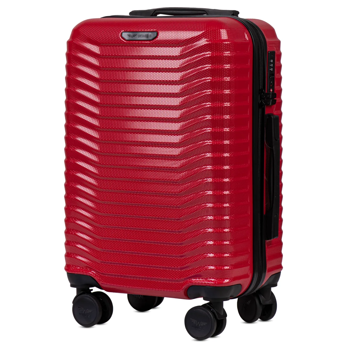 Wings PC140 punane käsipagasi kohver — Polükarbonaat, 38L, 2.5 kg