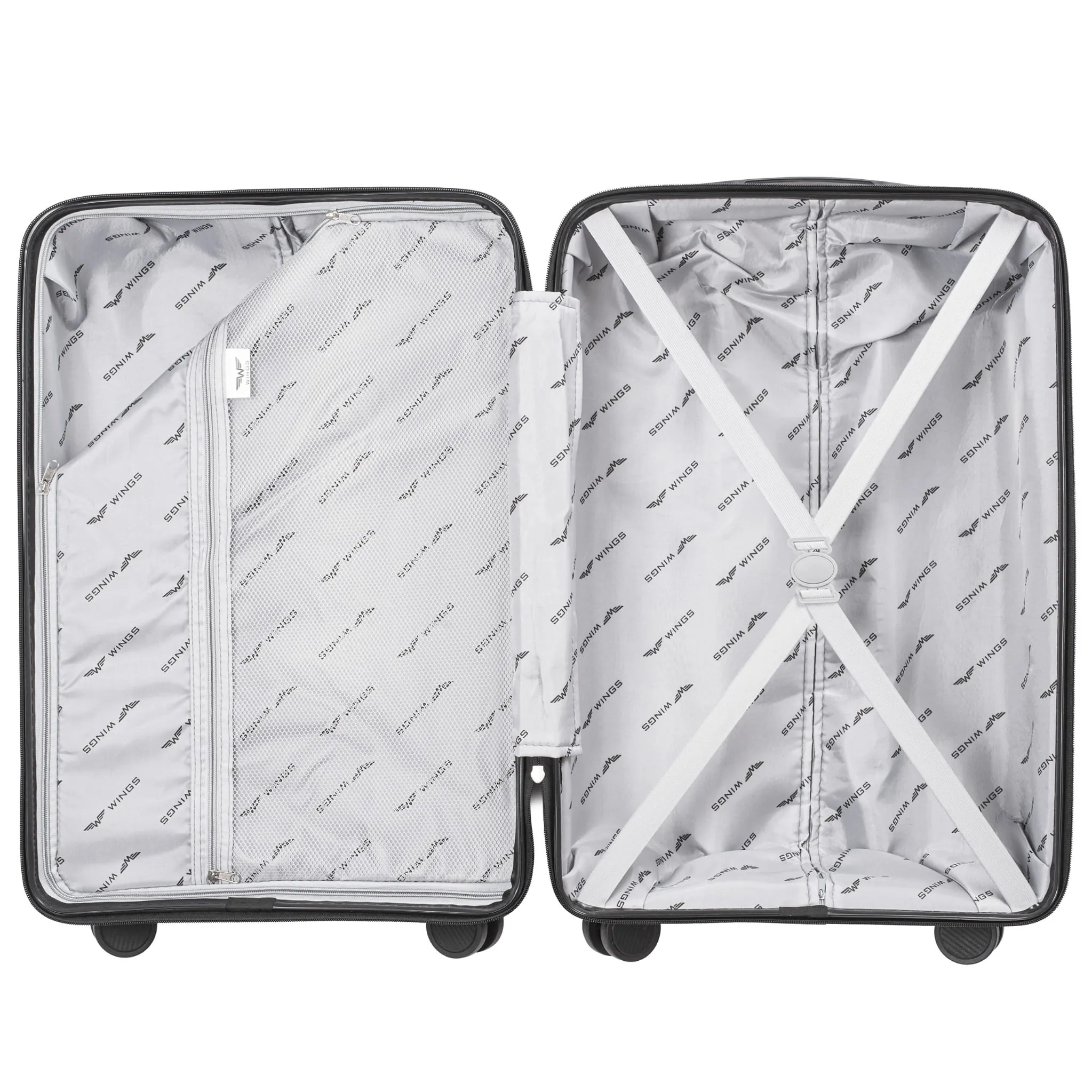 Wings DQ1810 roheline käsipagasi kohver — Polüpropüleen, 39L, 2.5 kg (vaade 7)