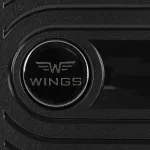 Wings DQ1810 roheline käsipagasi kohver — Polüpropüleen, 39L, 2.5 kg (logo)