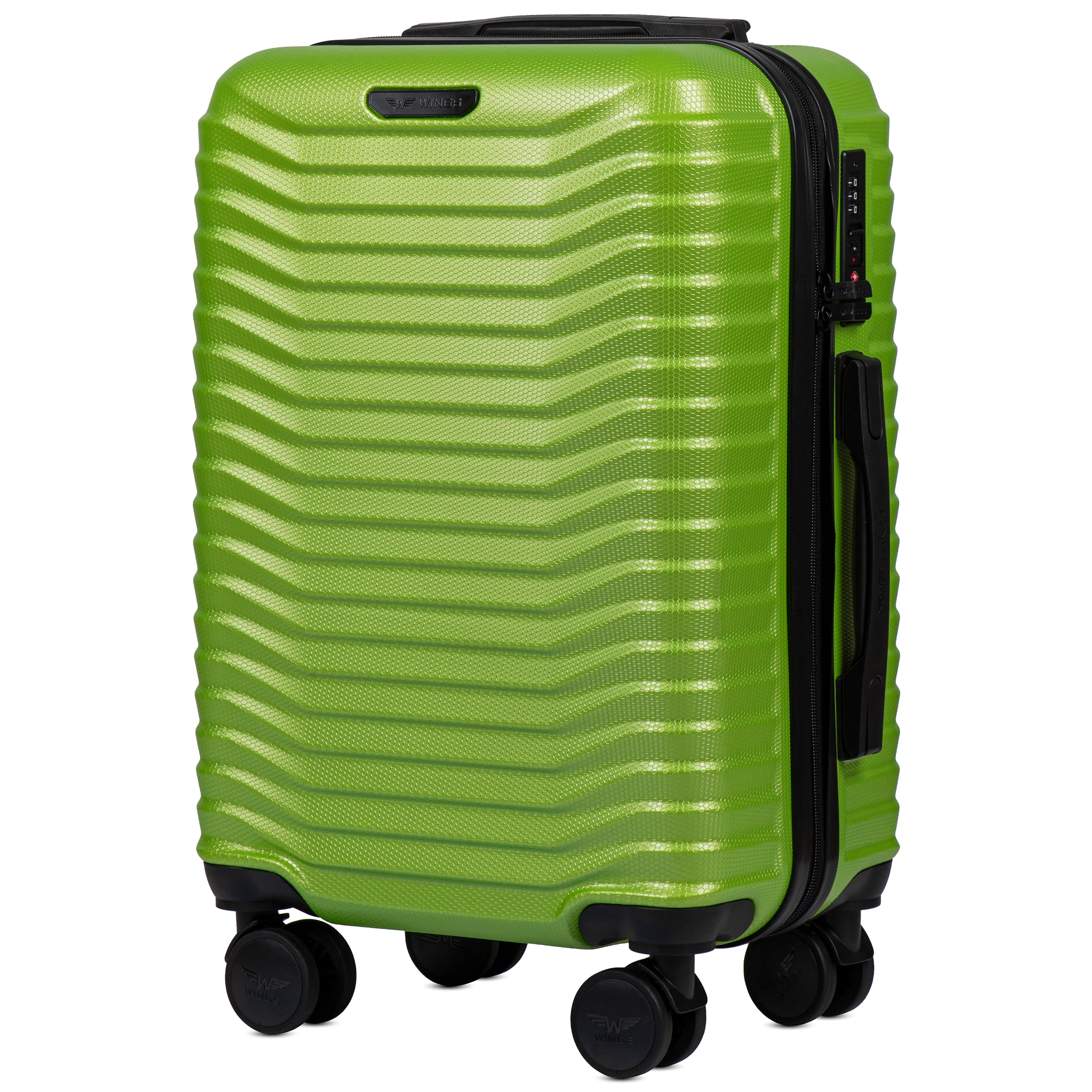 Wings PC140 roheline käsipagasi kohver — Polükarbonaat, 38L, 2.5 kg