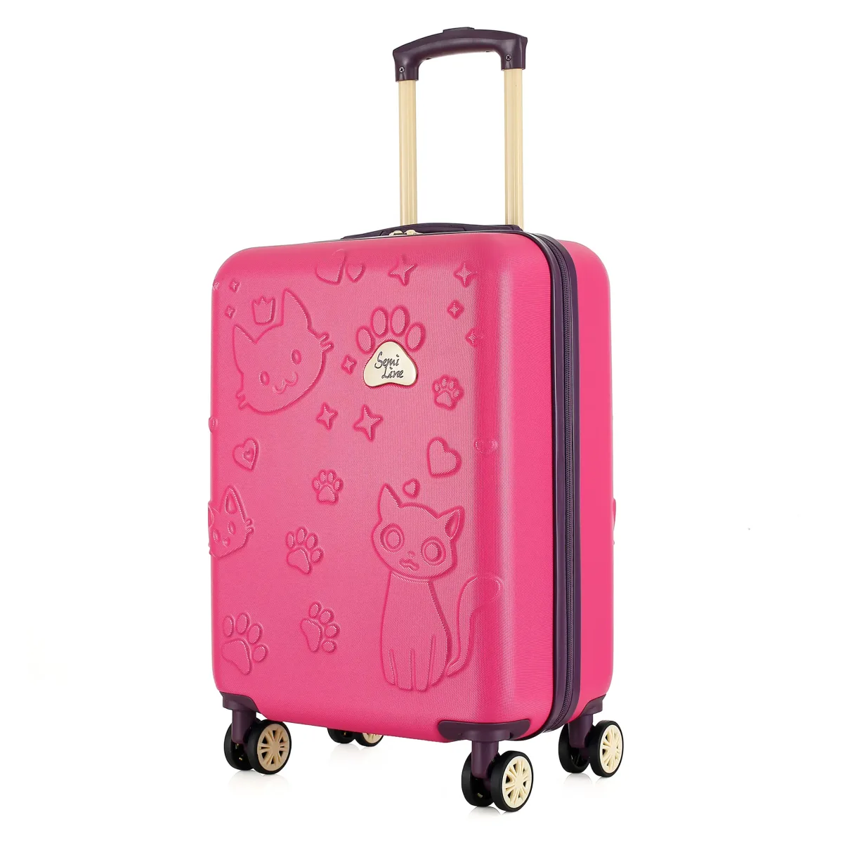Semi Line roosa laste reisikohver — ABS-plastik, 34L, 2.5 kg
