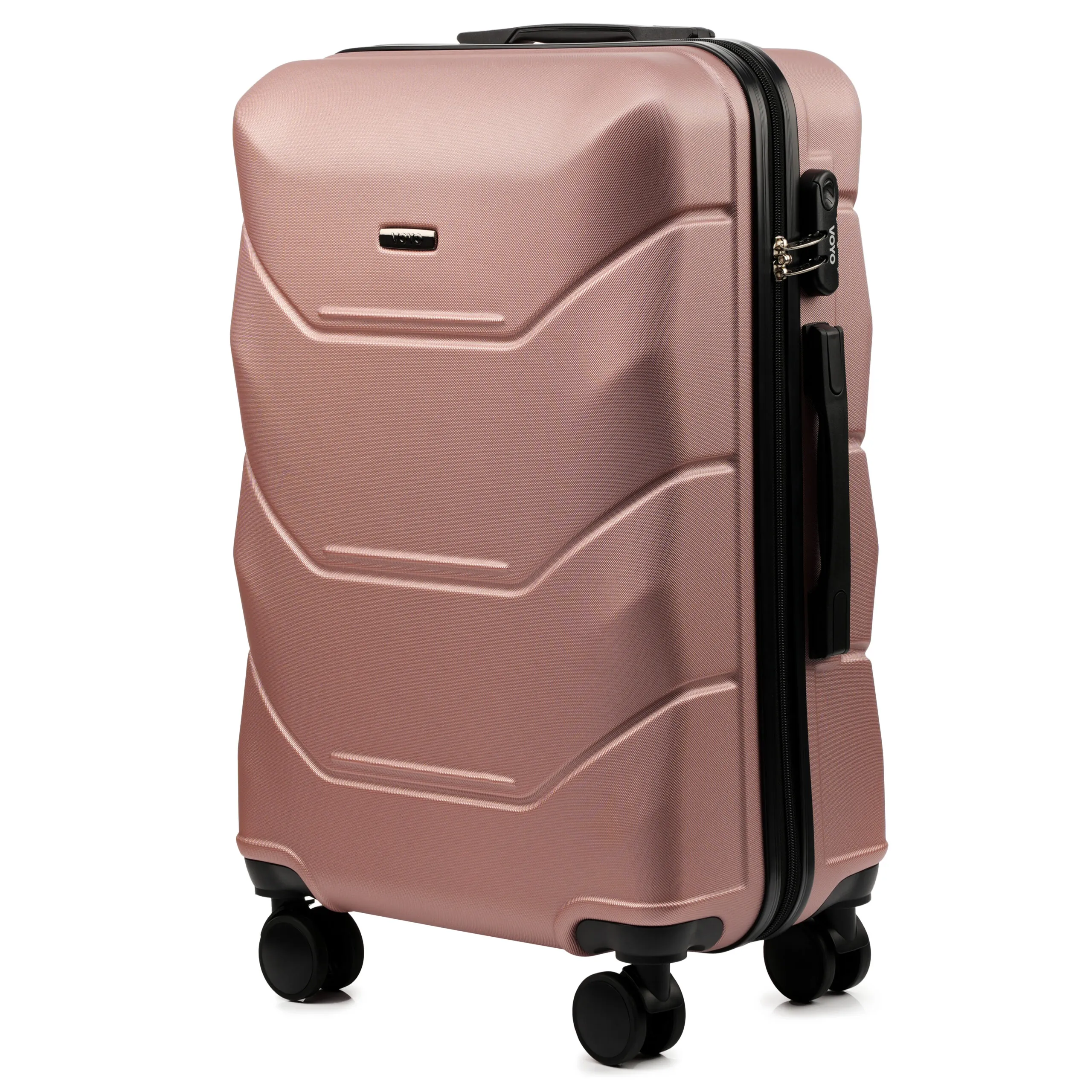 Voyo SK170 rose gold keskmine reisikohver — ABS, 63L, 3.2 kg