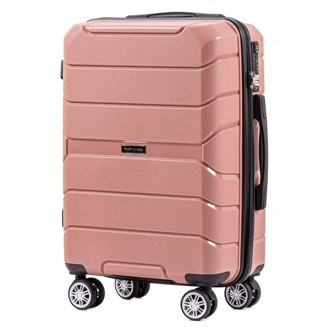 Wings PP05 rose gold käsipagasi kohver — Polüpropüleen, 43L, 2.8 kg