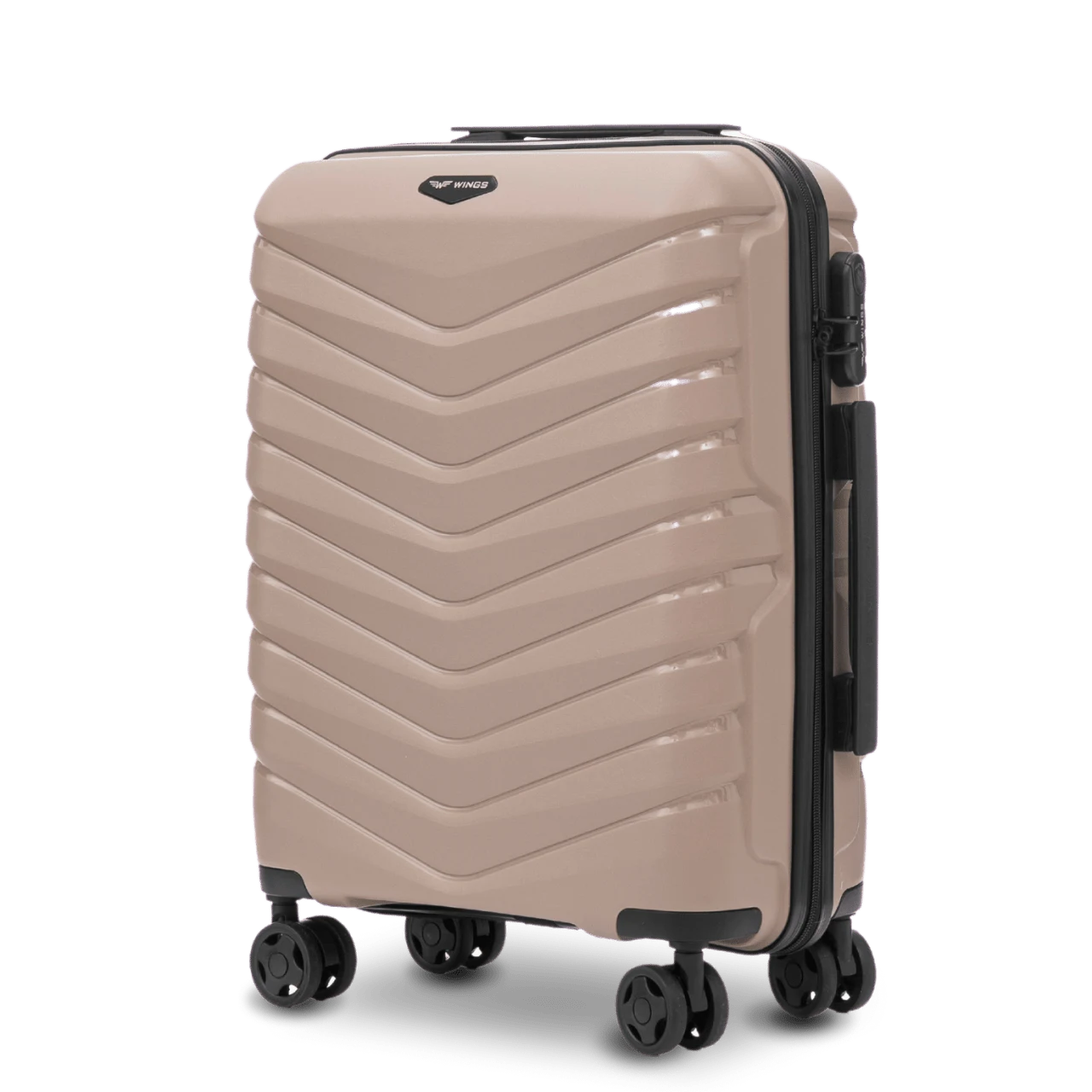 Wings PHX02 šampanja käsipagasi kohver — polüpropüleen, 38L, 2.5 kg