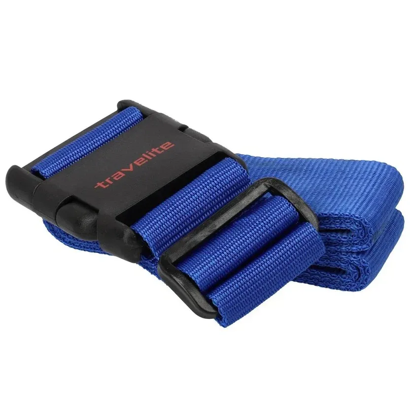 Travelite TLSTRAP sinine käsipagasi kohver — polüester